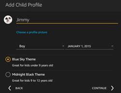 dodaj profil dziecka