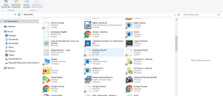 De Prullenbak toevoegen aan de taakbalk van Windows 10