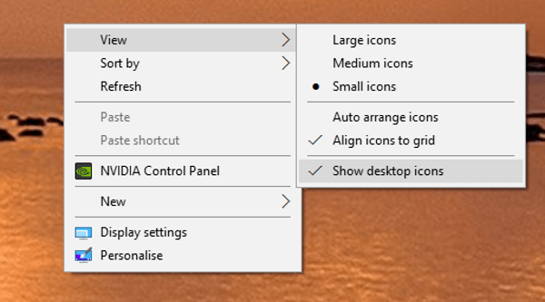 Kako dodati ikone na namizju Windows 10-2