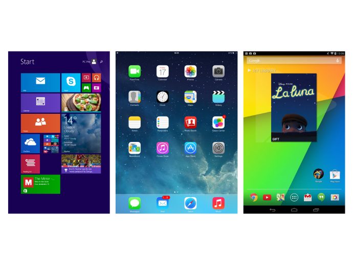 Apple iOS vs Android vs Windows 8.1 – mikä on paras kompakti tablet-käyttöjärjestelmä?