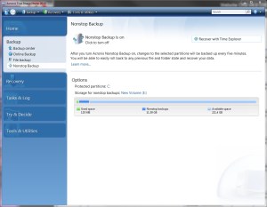 Acronis True Image Home 2010 – Nonstop Backup