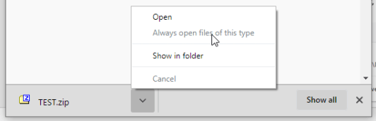 Automaticky otvárať stiahnuté súbory v prehliadači Chrome