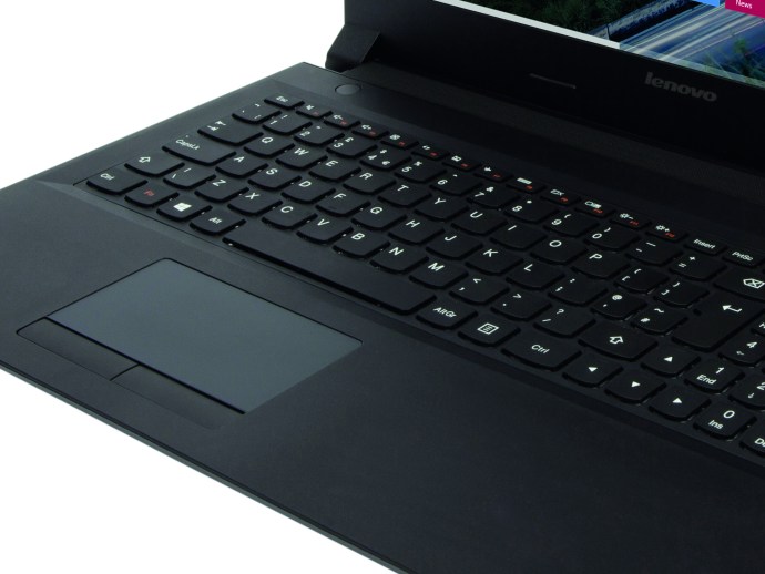 Revisión de Lenovo B50-30 - teclado y panel táctil