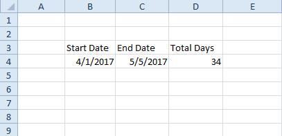 fechas de Excel