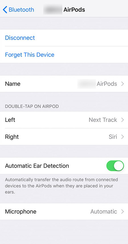 Kuidas muuta AirPodi nime