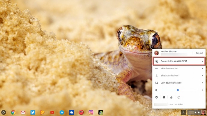Internet-yhteys Chromebook
