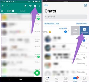Què fa realment l'arxiu de xats a WhatsApp